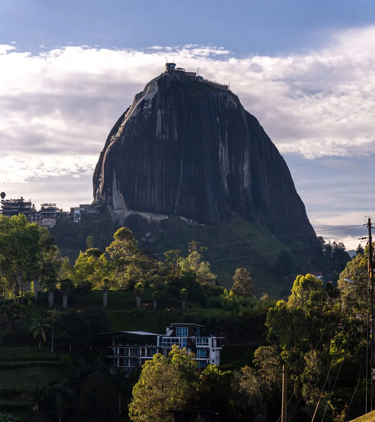 Vista de la ubicación de Finca Conejo Blanco cerca a la Piedra del Peñol